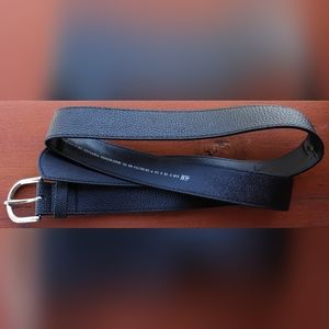 H&M Faux Leather Black Buckle Belt Size S